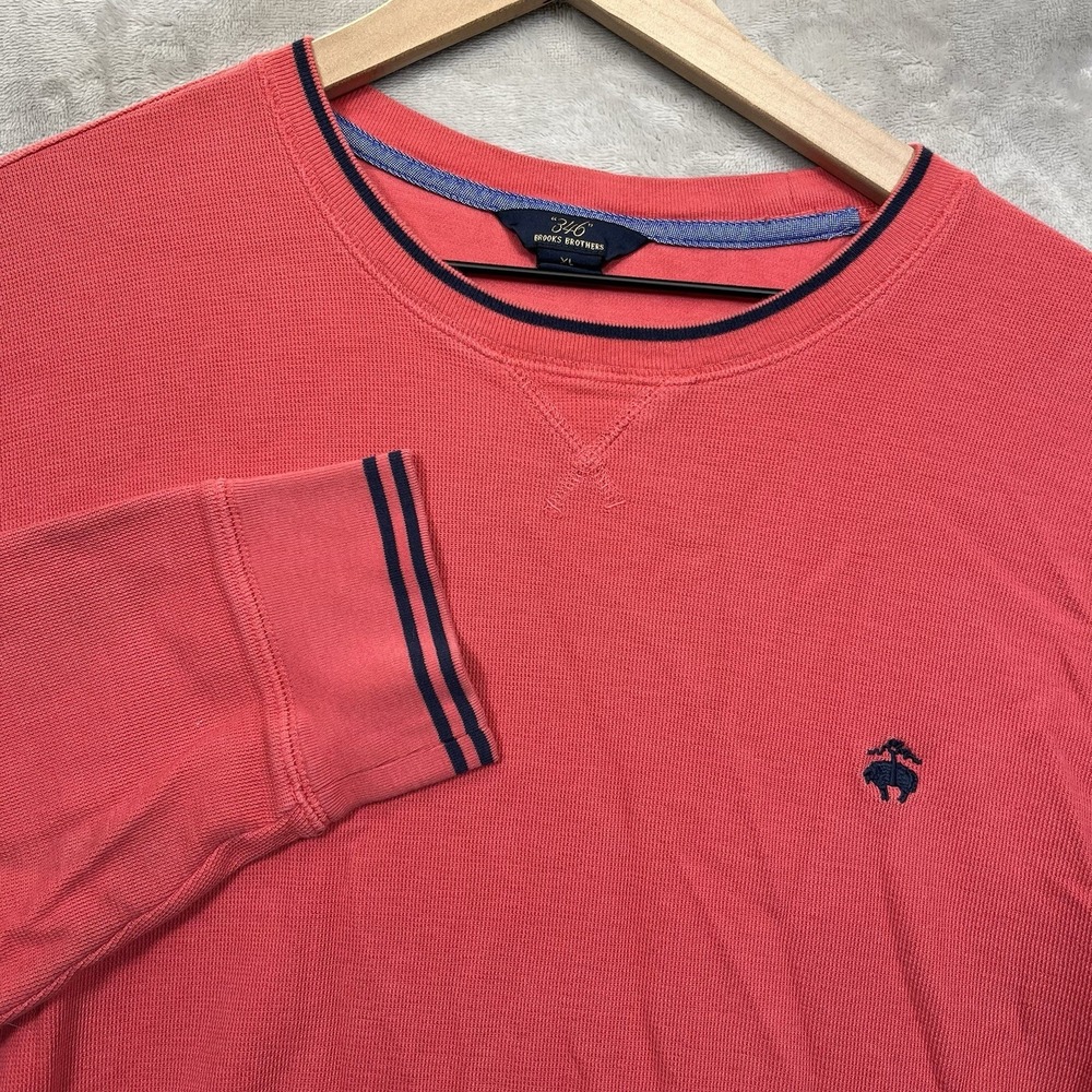 Brooks Brothers‎ 346 Shirt Men's XL Thermal Crew Neck L/S Cotton Pullover